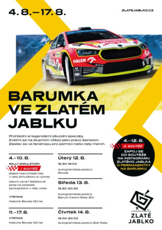 4. - 17.8. Barumka ve Zlatém jablku!